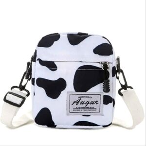 Olivia Mark Cow Print Crossbody Bag